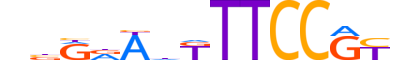 NFAC1.H12CORE.3.SM.B reverse-complement motif logo (NFATC1 gene, NFAC1_HUMAN protein)