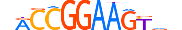 GABPA.H12INVITRO.0.PSM.A motif logo (GABPA gene, GABPA_HUMAN protein)