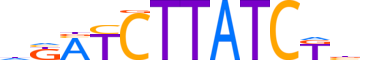 GATA3.H12INVITRO.1.SM.B reverse-complement motif logo (GATA3 gene, GATA3_HUMAN protein)