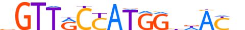 RFX2.H12INVITRO.1.PSM.A motif logo (RFX2 gene, RFX2_HUMAN protein)